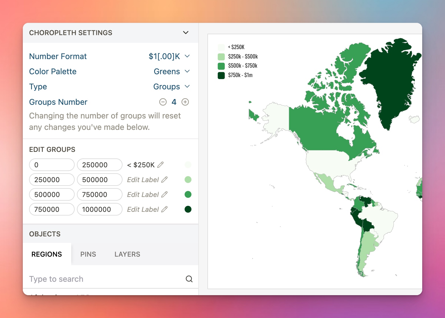 Ultimaps Choropleth Maps Updates