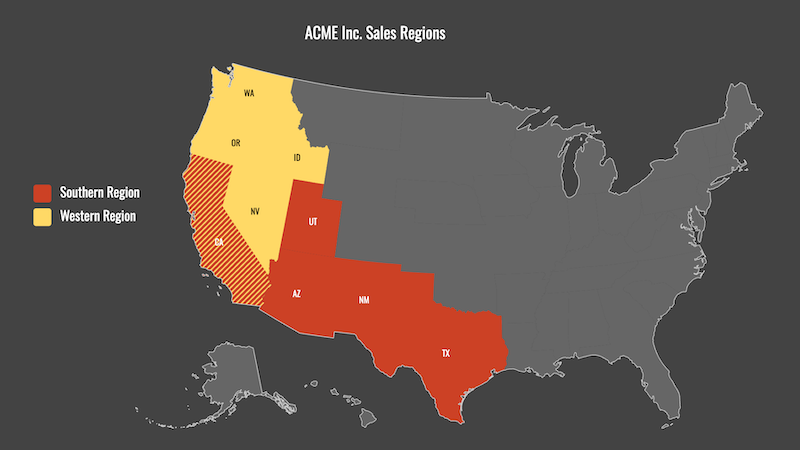 Sales territory maps image