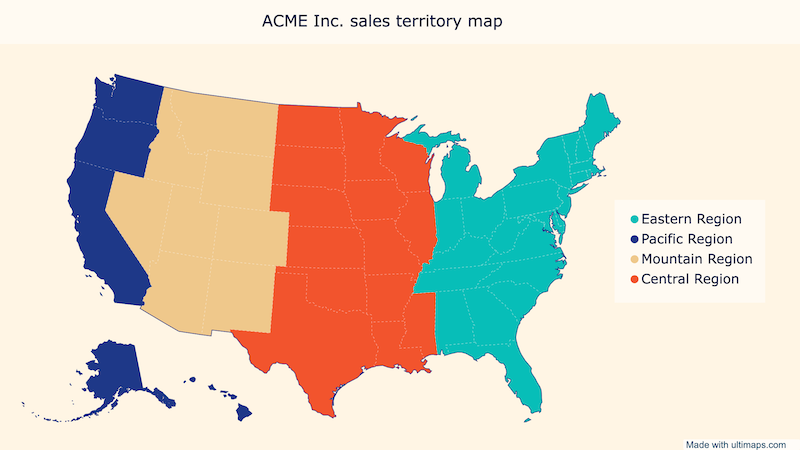 Sales territory maps image