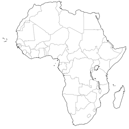 Preview of Outline Map of Africa