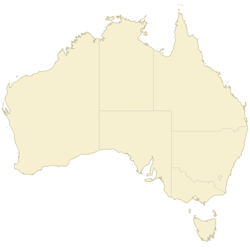 Preview of Blank Map of Australia