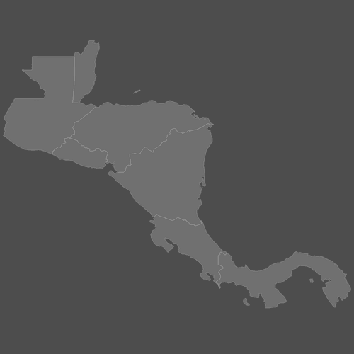 Preview of Blank Map of Central America (Dark)