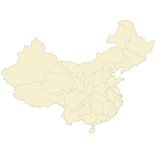 Preview of Blank Map of China Provinces