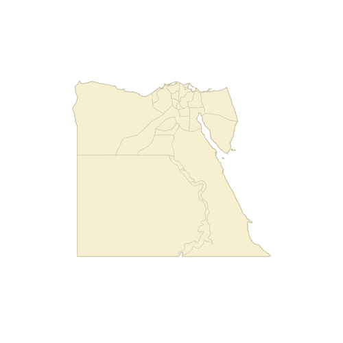 Preview of Blank Map of Egypt Governorates