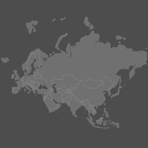 Preview of Blank Map of Eurasia (Dark)