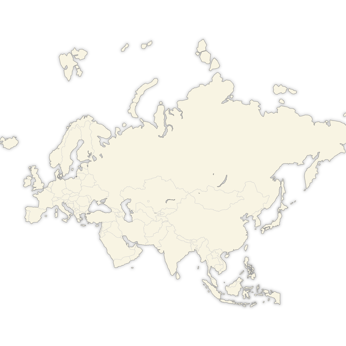 Blank Map of Eurasia