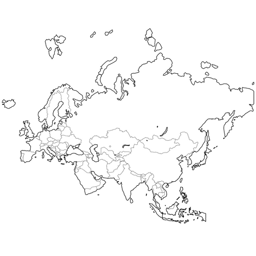 Preview of Outline Map of Eurasia