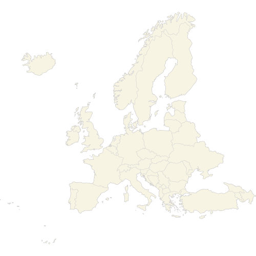 Map of the Europe — Countries