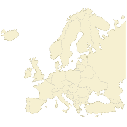 Preview of Blank Map of Europe Countries