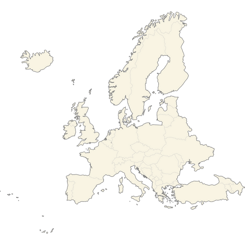 Preview of Vector Map of Europe Countries