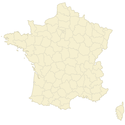 Preview of Vector Map of France Departments