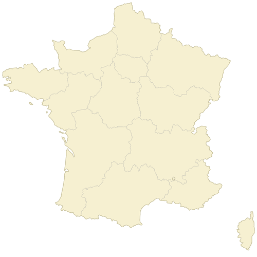 Preview of Vector Map of France Regions