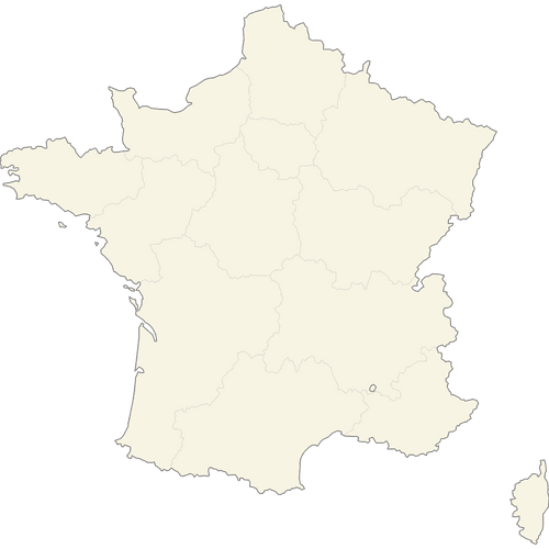 Preview of Vector Map of France Regions