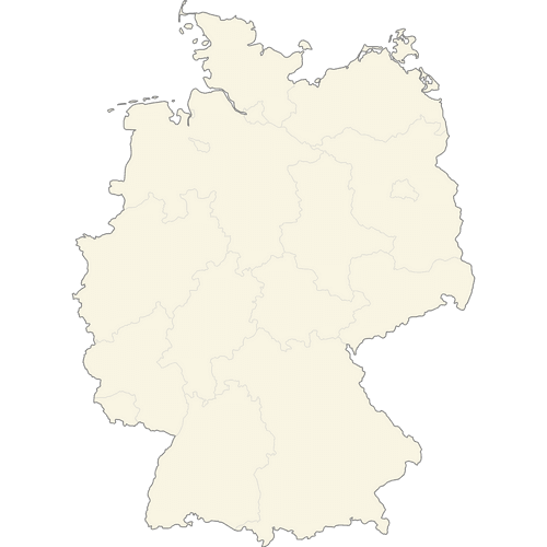 Preview of Blank Printable Map of Germany States