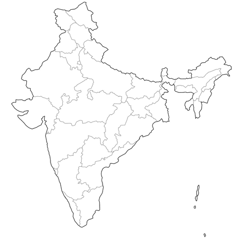 Preview of Outline Map of India