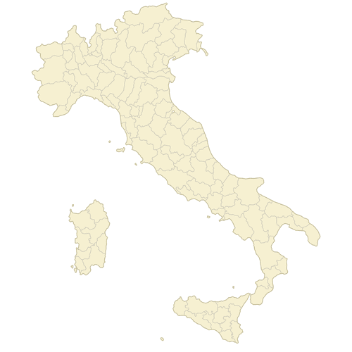 Preview of Blank Map of Italy Provinces