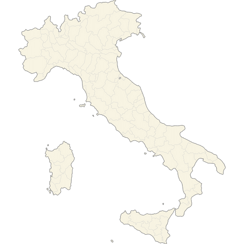 Preview of Blank Printable Map of Italy Provinces