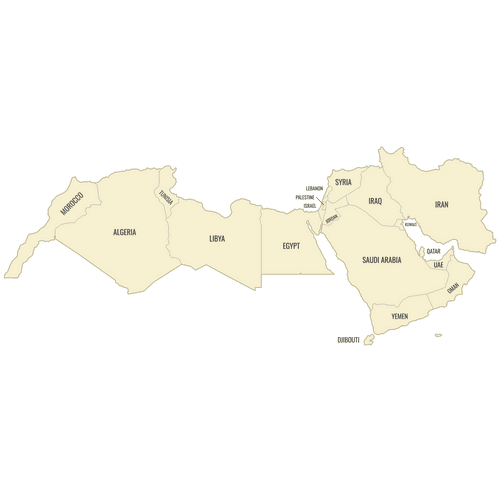 Map of MENA Countries — Ultimaps