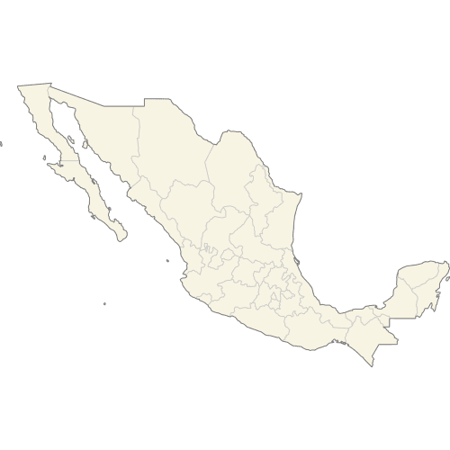 Preview of Map of Mexico States