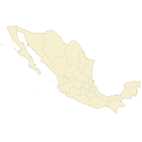 Preview of Vector Map of Mexico States