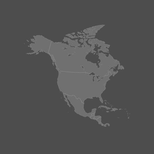 Preview of Blank Map of North America (Dark)