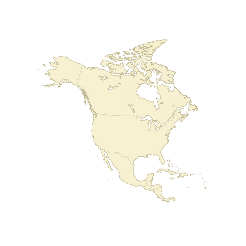 Preview of Blank Map of North America