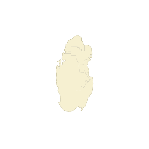 Preview of Blank Map of Qatar Municipalities