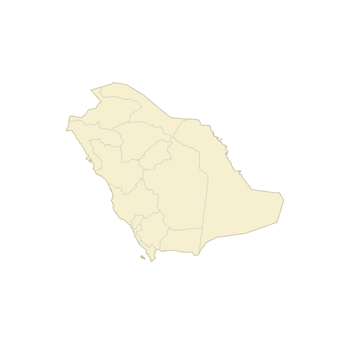 Preview of Blank Map of Saudi Arabia Provinces