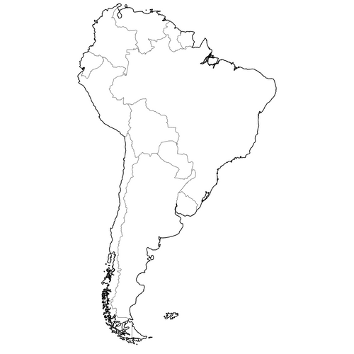 Preview of Outline Map of South America