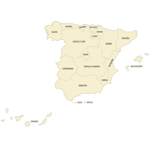 Preview of Labeled Map of Spain Communities