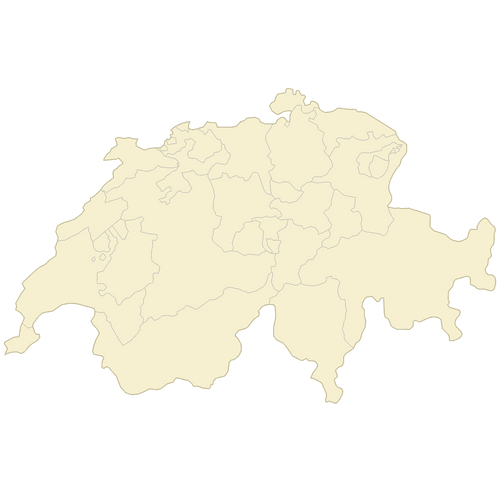 Preview of Blank Map of Switzerland Cantons