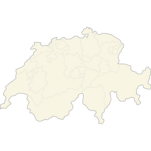 Preview of Blank Printable Map of Switzerland Cantons