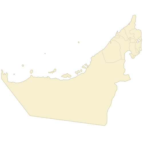 Preview of Blank Map of United Arab Emirates