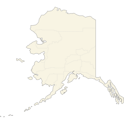 Preview of Vector Map of Alaska Counties