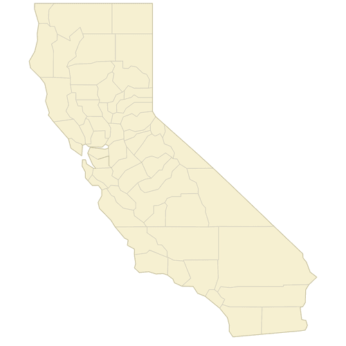 Preview of Vector Map of California Counties