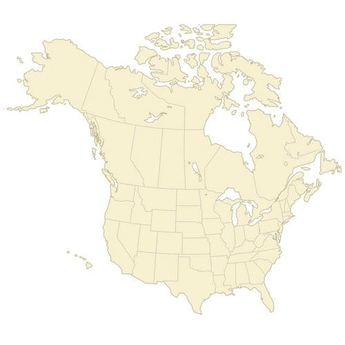 Preview of Blank United States and Canada Map