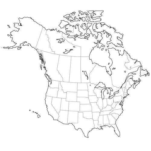 Preview of Outline United States and Canada Map