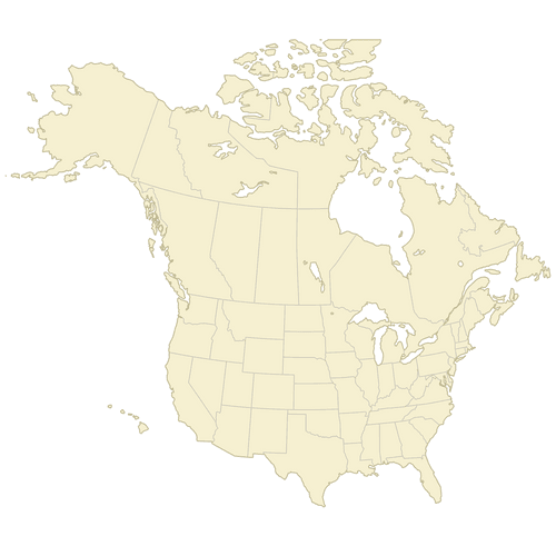 Preview of Vector United States and Canada Map