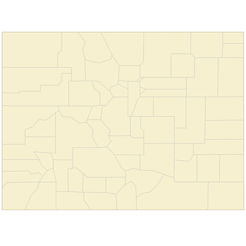 Preview of Blank Map of Colorado Counties