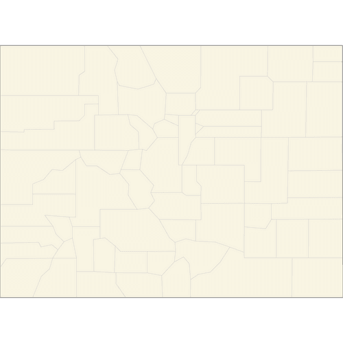 Preview of Blank Printable Map of Colorado Counties