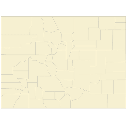 Preview of Vector Map of Colorado Counties