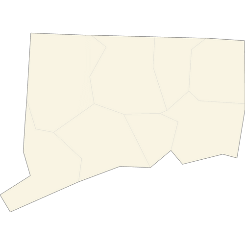 Preview of Blank Printable Map of Connecticut Counties