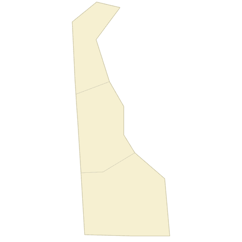 Preview of Blank Map of Delaware Counties