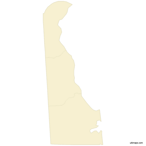 Preview of Vector Map of Delaware Counties