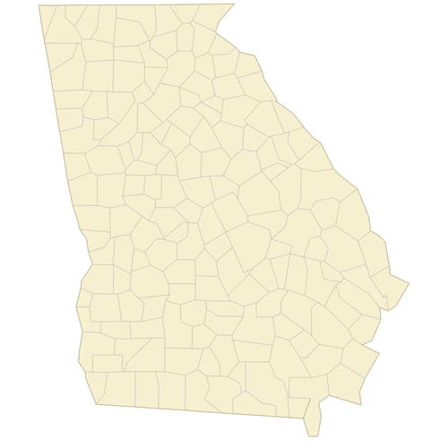 Preview of Vector Map of Georgia Counties