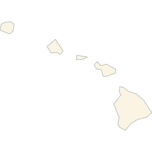 Preview of Blank Printable Map of Hawaii Counties