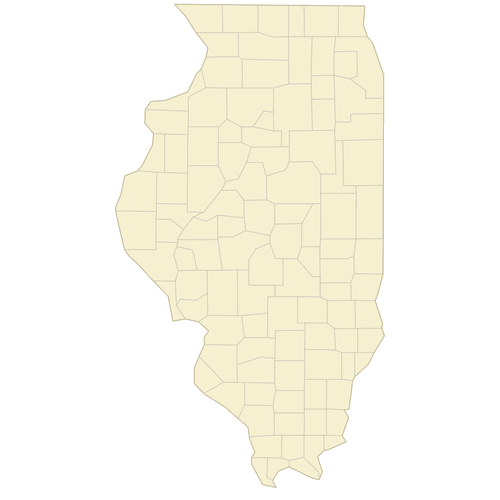 Preview of Blank Map of Illinois Counties