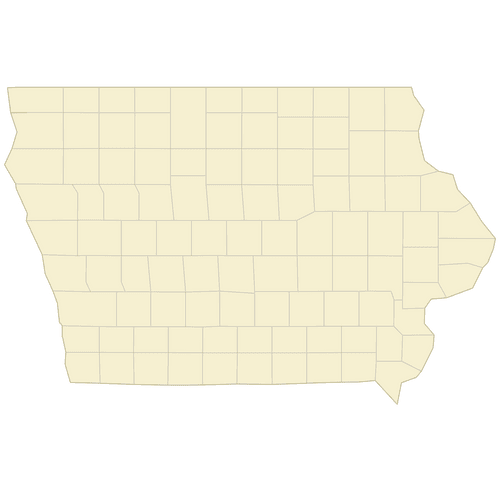 Preview of Vector Map of Iowa Counties