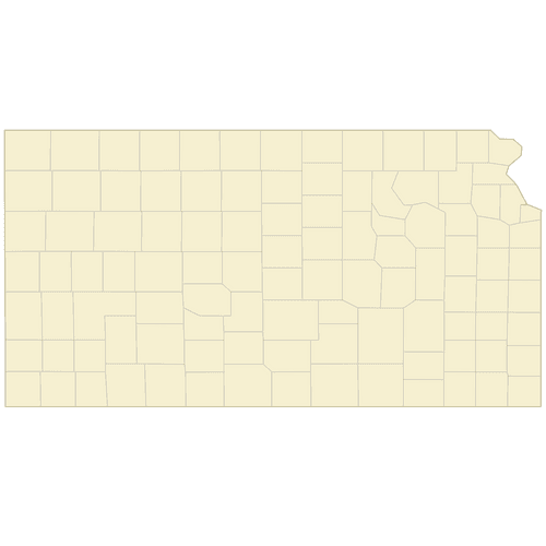 Preview of Vector Map of Kansas Counties