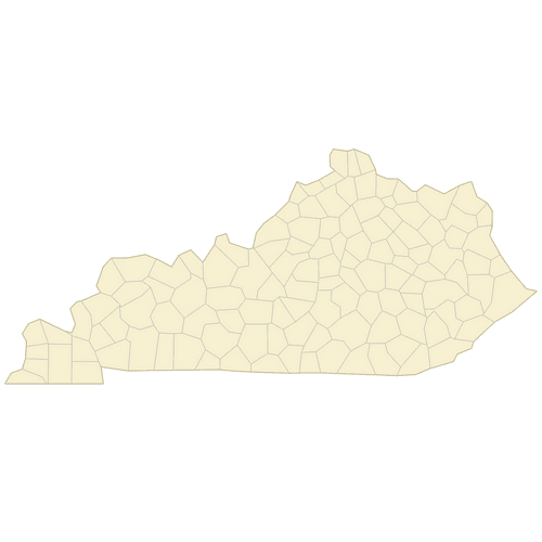 Preview of Blank Map of Kentucky Counties